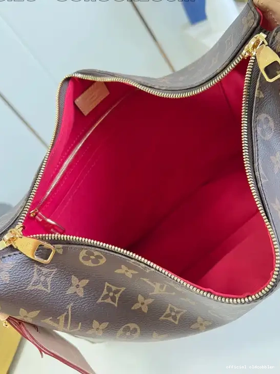 Official oldcobbler MM-39x30x10cm Slouchy VUITTON LOUIS 0527